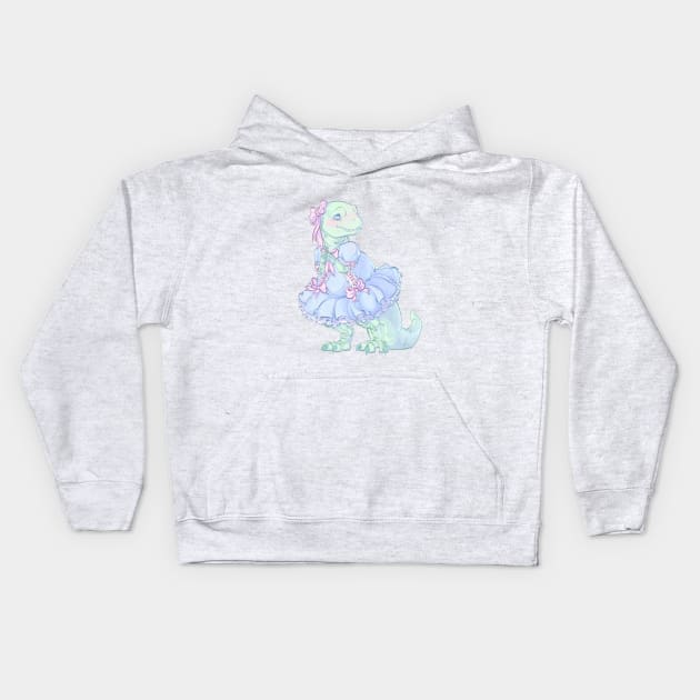 Pastel Rex Kids Hoodie by SelkieIngenue